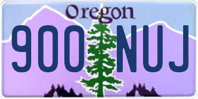 OR license plate 900NUJ