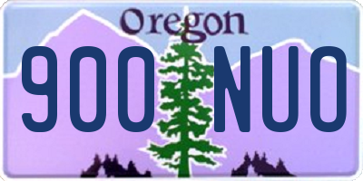 OR license plate 900NUO