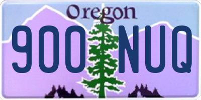 OR license plate 900NUQ