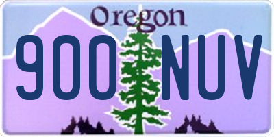 OR license plate 900NUV