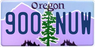 OR license plate 900NUW