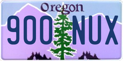 OR license plate 900NUX