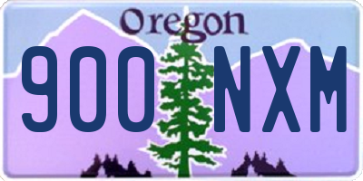 OR license plate 900NXM