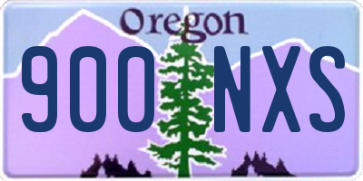 OR license plate 900NXS