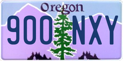 OR license plate 900NXY