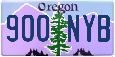OR license plate 900NYB