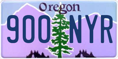 OR license plate 900NYR