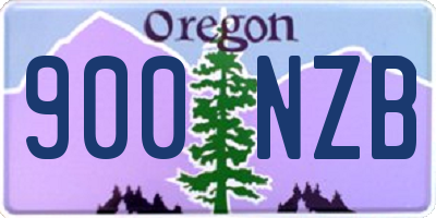 OR license plate 900NZB