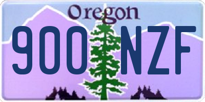 OR license plate 900NZF