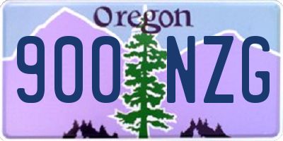 OR license plate 900NZG