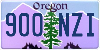 OR license plate 900NZI