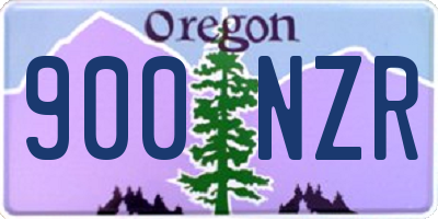 OR license plate 900NZR
