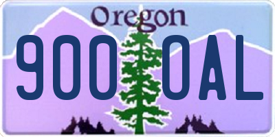 OR license plate 900OAL
