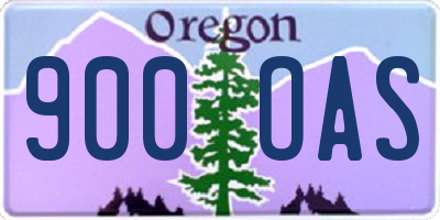 OR license plate 900OAS