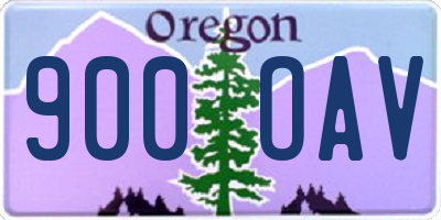 OR license plate 900OAV