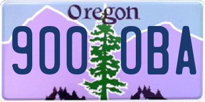 OR license plate 900OBA