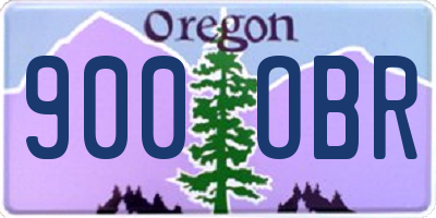 OR license plate 900OBR