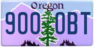 OR license plate 900OBT