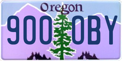 OR license plate 900OBY