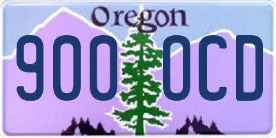 OR license plate 900OCD