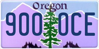 OR license plate 900OCE