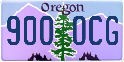 OR license plate 900OCG