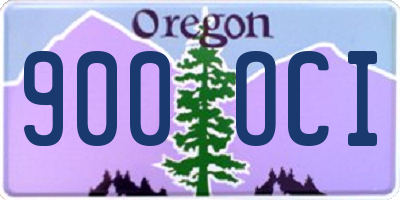OR license plate 900OCI