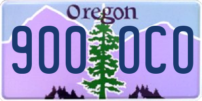 OR license plate 900OCO