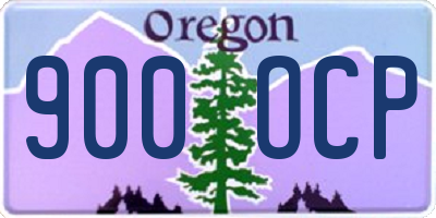 OR license plate 900OCP