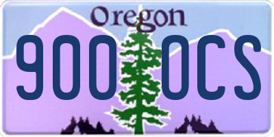 OR license plate 900OCS