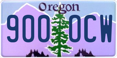 OR license plate 900OCW
