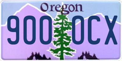 OR license plate 900OCX