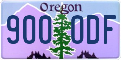 OR license plate 900ODF