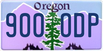 OR license plate 900ODP