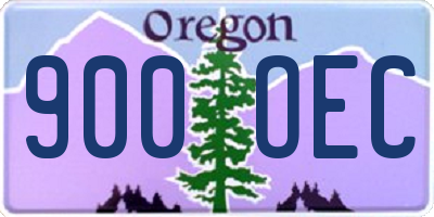 OR license plate 900OEC