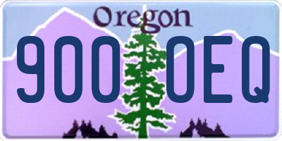 OR license plate 900OEQ