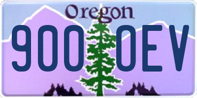 OR license plate 900OEV