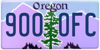 OR license plate 900OFC