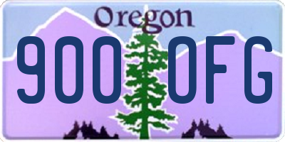 OR license plate 900OFG