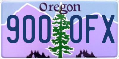OR license plate 900OFX