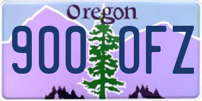 OR license plate 900OFZ