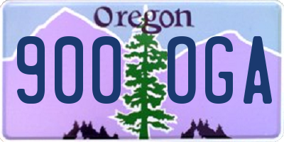 OR license plate 900OGA