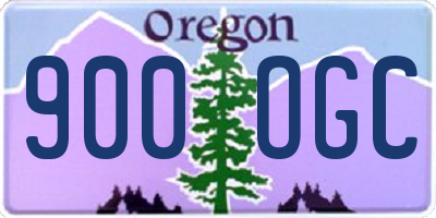 OR license plate 900OGC