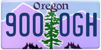 OR license plate 900OGH