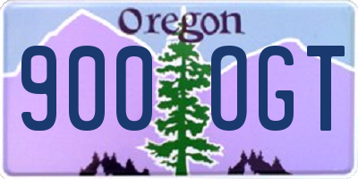 OR license plate 900OGT