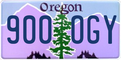OR license plate 900OGY