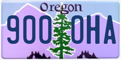 OR license plate 900OHA