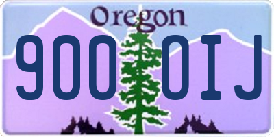 OR license plate 900OIJ