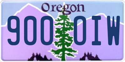 OR license plate 900OIW