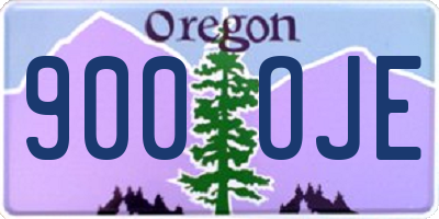 OR license plate 900OJE